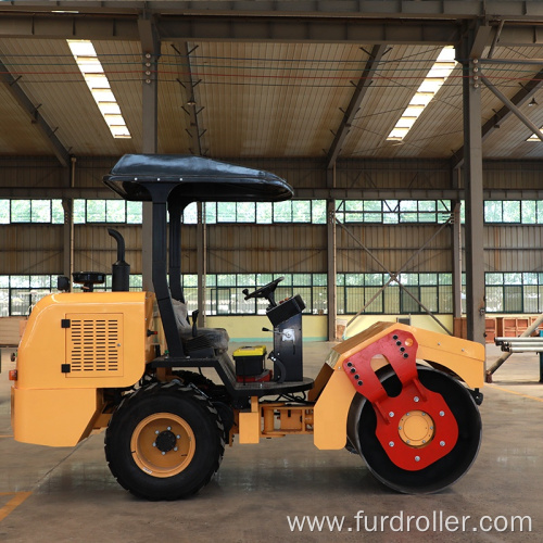 3 ton vibration road roller tire roller rubber tire road roller for sale FYL-D203